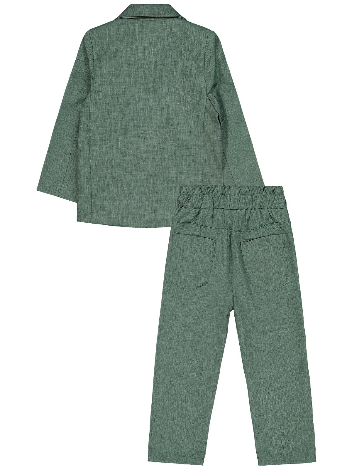 Civil Boys Papyonlu Gömlekli 3 lü 2-5 Yaş Takım Elbise - Haki