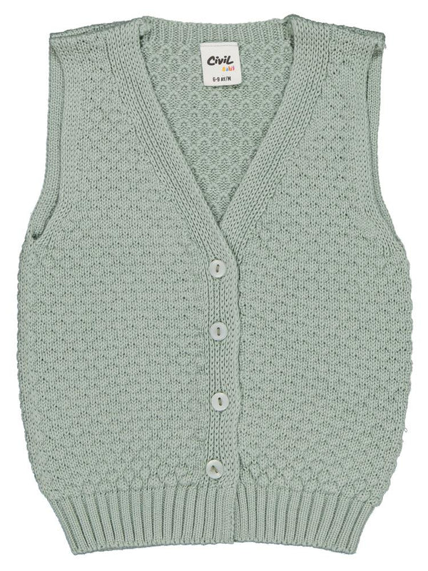 Civil Baby Baklava Desen 6-18 Ay Yelek - Haki