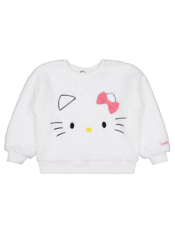 Hello Kitty 6-9 Yaş Sweatshirt - Ekru