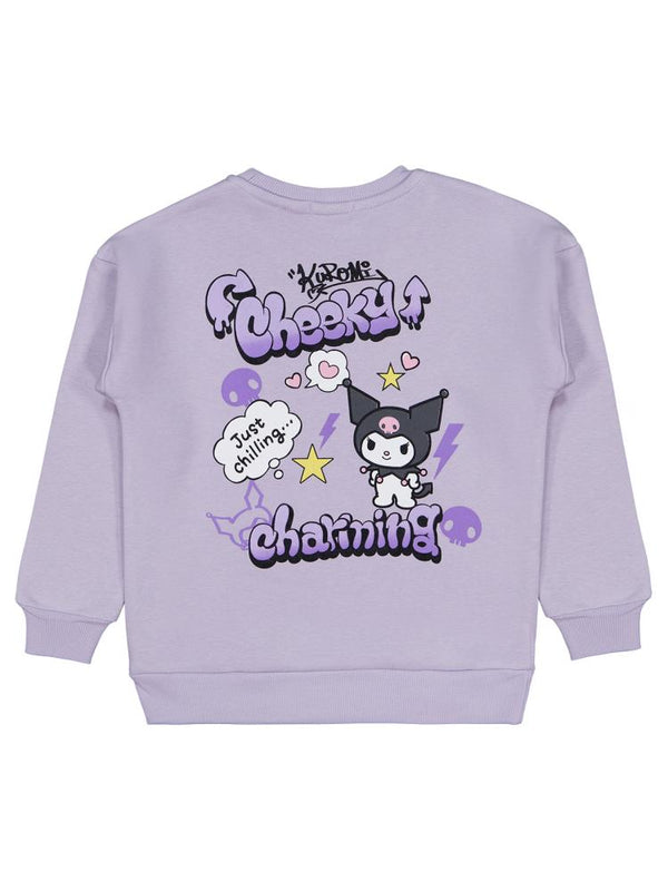 Kuromi 10-13 Yaş Sweatshirt - Lila