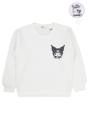 Kuromi 6-9 Yaş Sweatshirt - Ekru