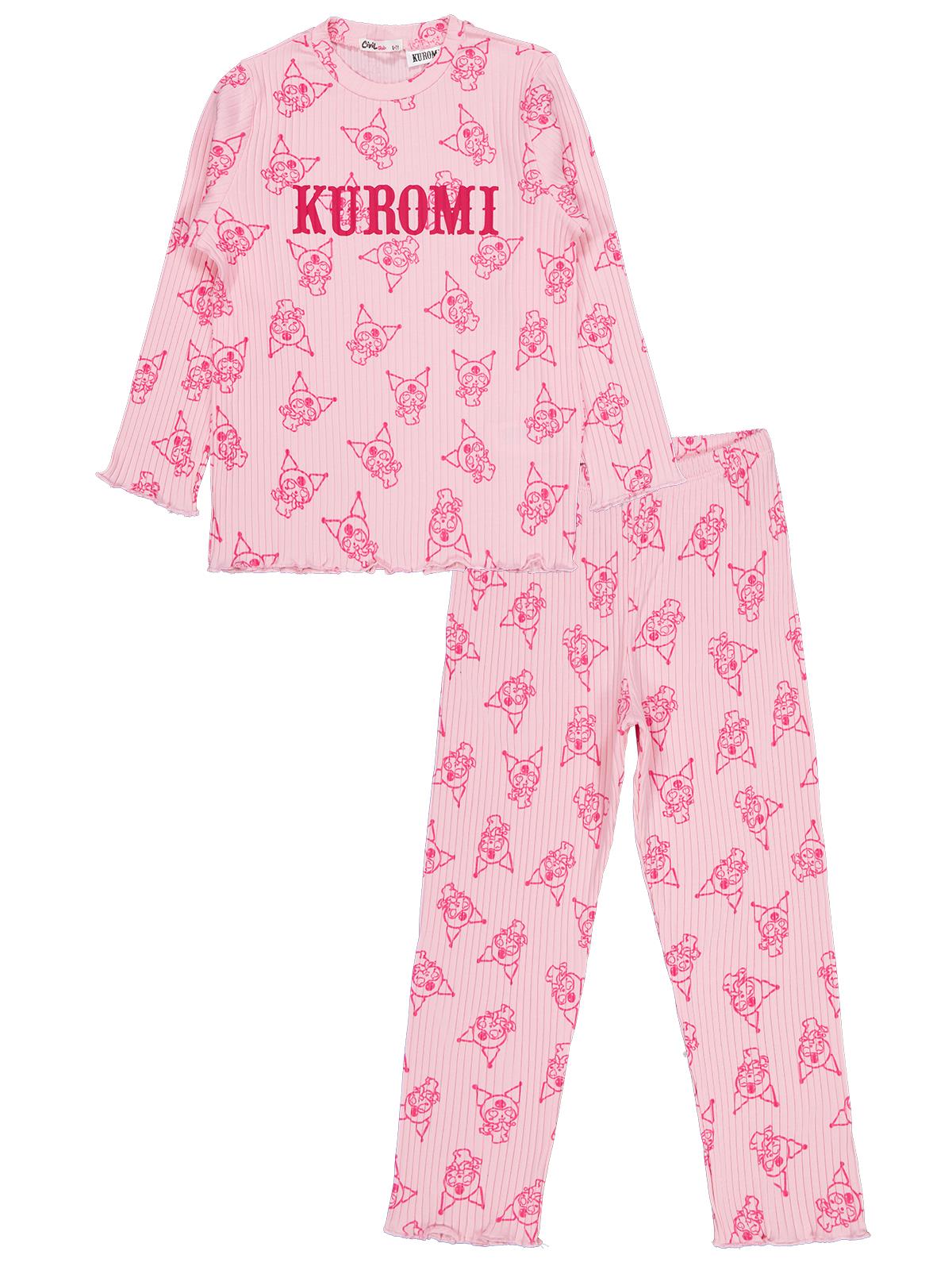 Kuromi 6-9 Yaş Pijama Takımı - Pembe