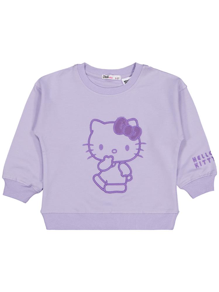 Hello Kitty 2-5 Yaş Sweatshirt - Lila