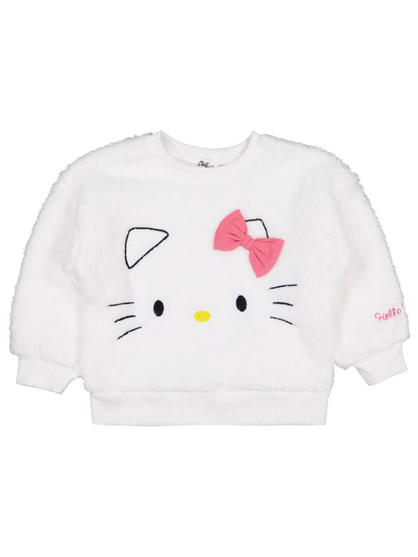 Hello Kitty 2-5 Yaş Sweatshirt - Ekru