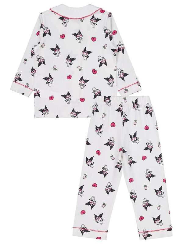 Kuromi 2-5 Yaş Pijama Takımı - Ekru