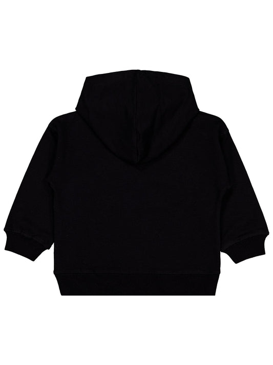 Looney Tunes Sweatshirt | 2 İp Uzun Kol Kapşonlu Baskılı | Okul Kreş ve Günlük Kullanım - Siyah