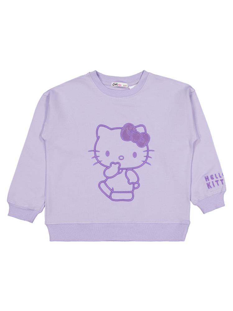 Hello Kitty 10-13 Yaş Sweatshirt - Lila