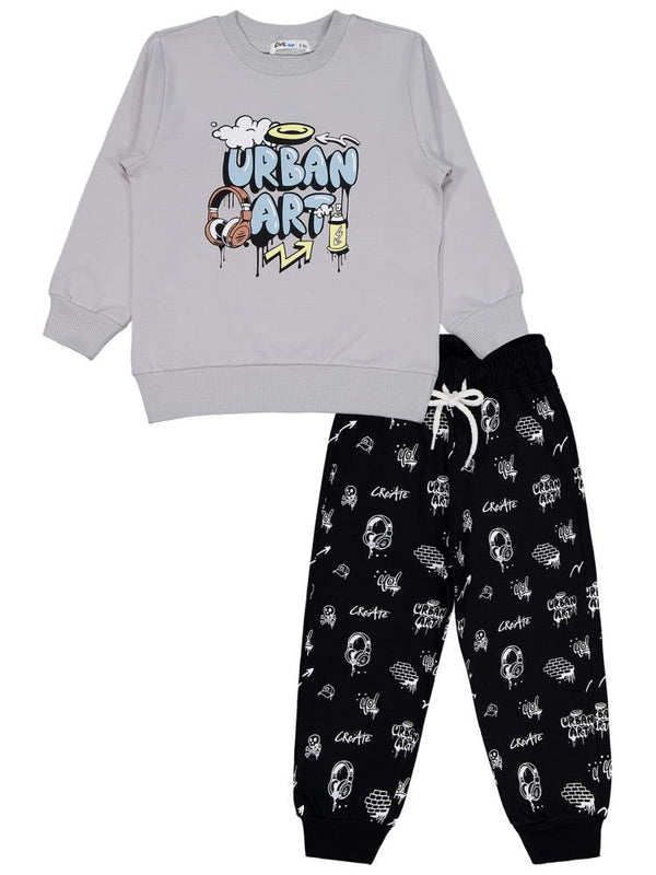 Civil Boys Music Baskılı 2'li Set  2-5 Yaş Takım