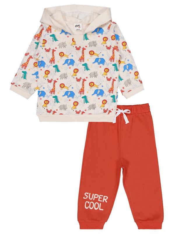 Civil Baby Safari Baskılı 2'li Set 6-18 Ay Takım