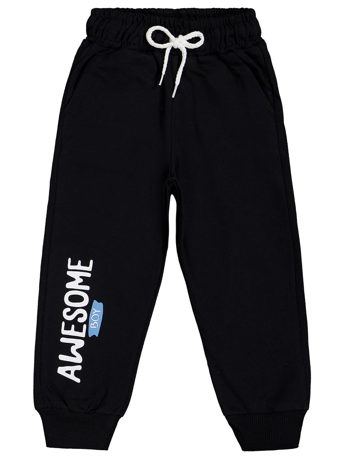 Civil Boys  Safari Baskılı 3'lü Set 2-5 Yaş Eşofman Altı