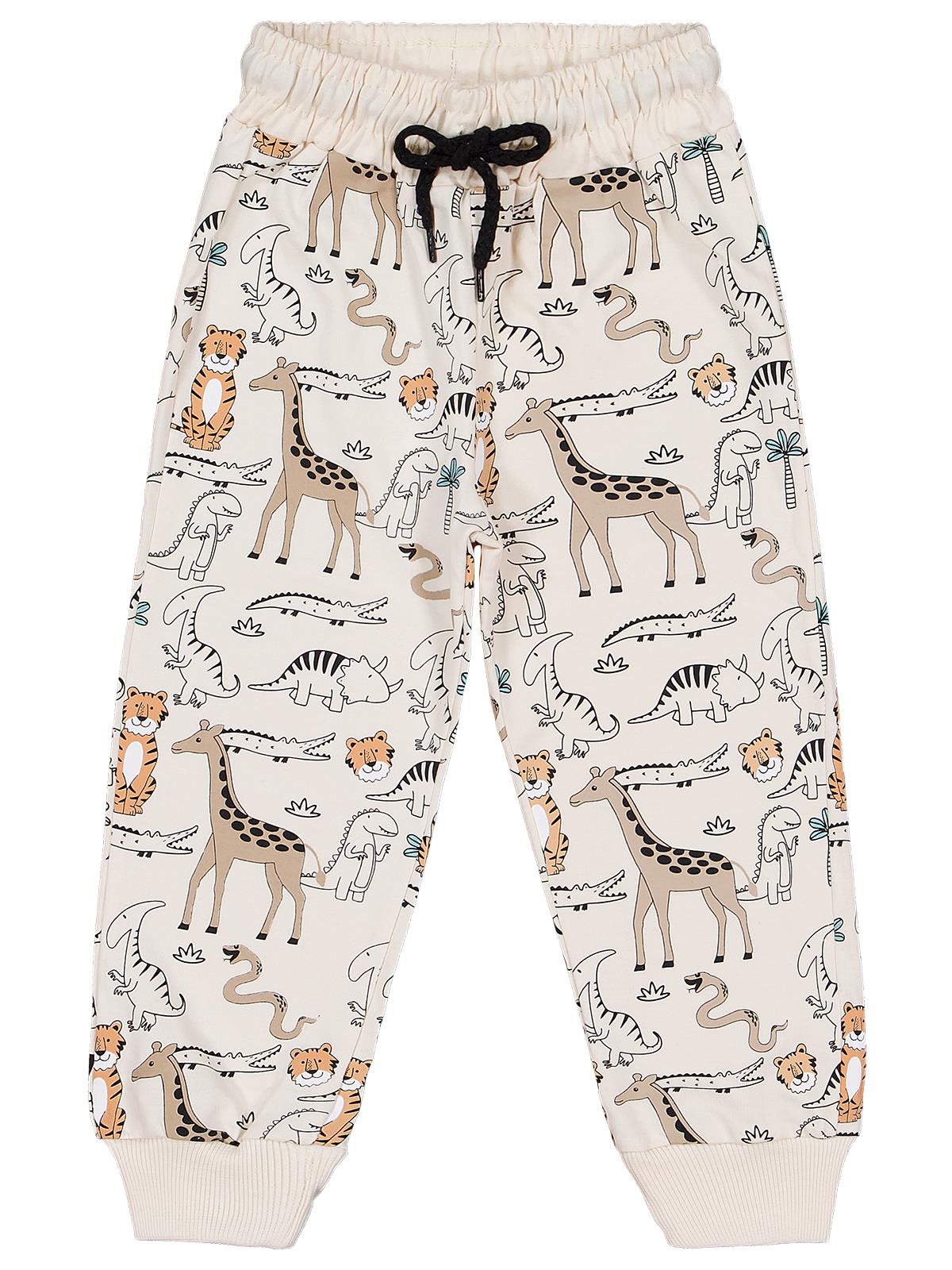 Civil Boys  Safari Baskılı 3'lü Set 2-5 Yaş Eşofman Altı