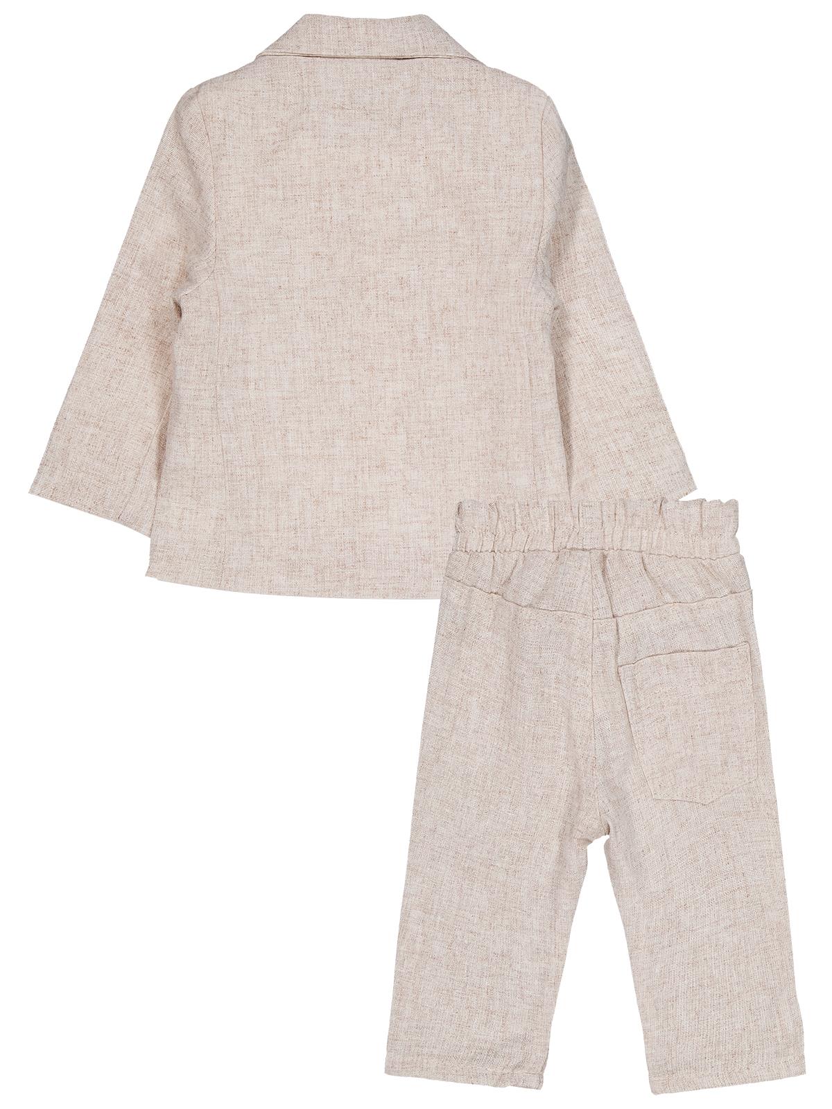 Civil Baby Takım Elbise Görünümlü 6-18 Ay Takım - Bej