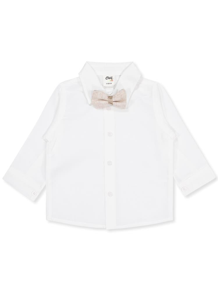 Civil Baby Takım Elbise Görünümlü 6-18 Ay Takım - Bej