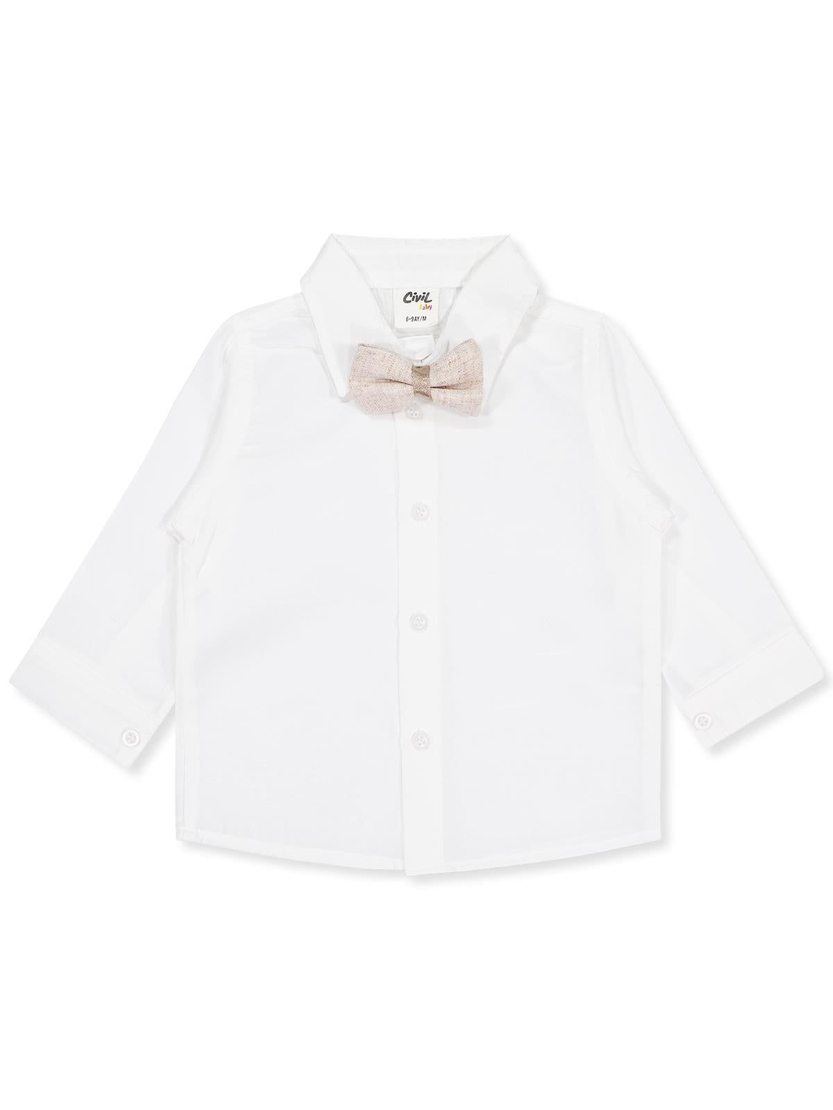 Civil Baby Takım Elbise Görünümlü 6-18 Ay Takım - Bej