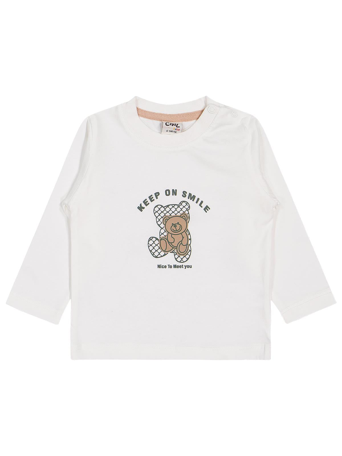 Civil Baby Süet Ceketli 6-18 Ay Takım - Haki