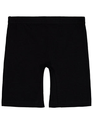 Civil Kız Çocuk Classic Long Boxer | Likralı Süprem | Okul Kreş ve Günlük Kullanım - Siyah