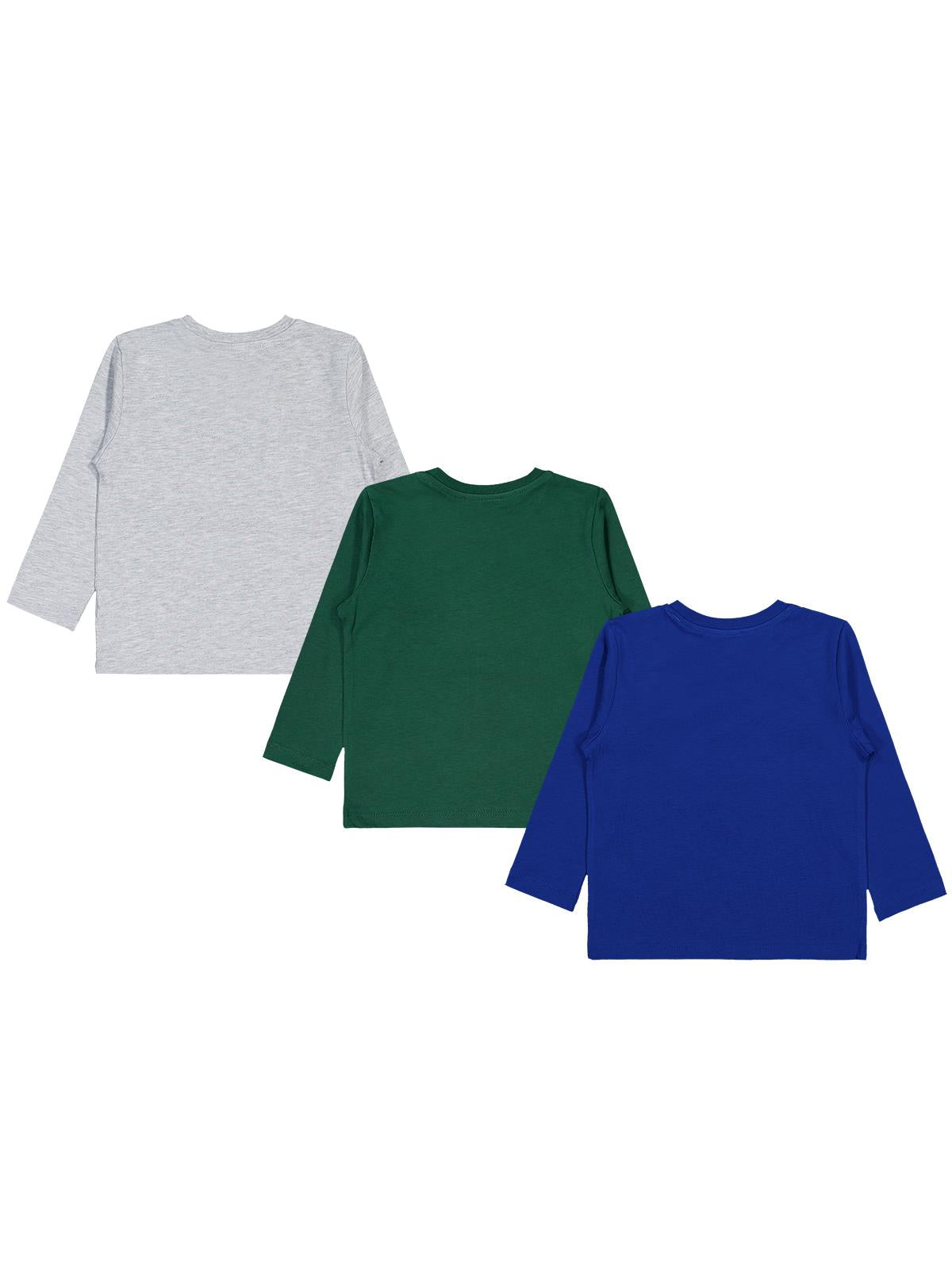 Civil Boys Dıno Baskılı 3'lü Set 2-4 Yaş Sweatshirt