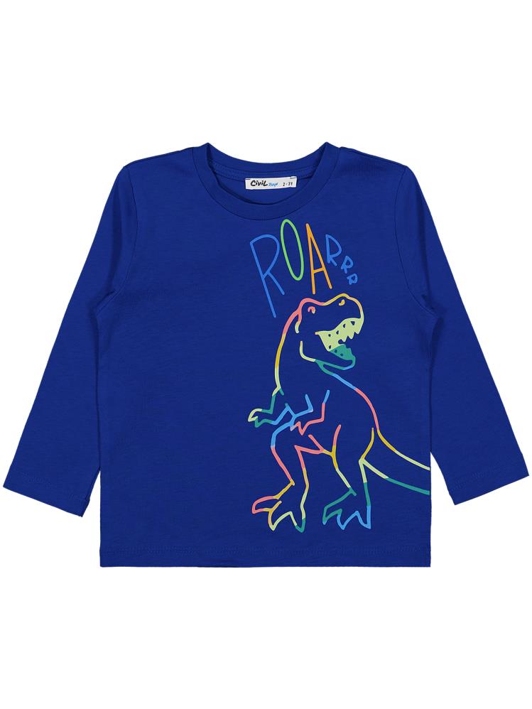 Civil Boys Dıno Baskılı 3'lü Set 2-4 Yaş Sweatshirt