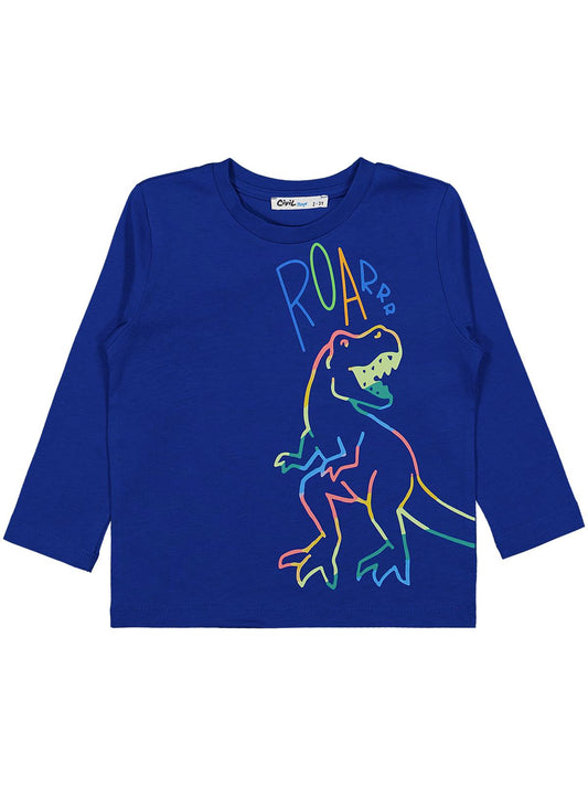 Civil Boys Dıno Baskılı 3'lü Set 2-4 Yaş Sweatshirt