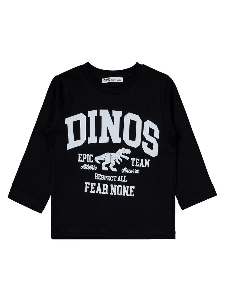 Civil Boys Cool Dino Baskılı 3'lü Set 2-4 Yaş Sweatshirt