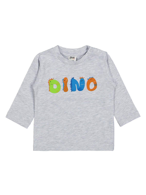 Civil Baby Dıno Baskılı 3'lü Set 6-18 Ay Sweatshirt