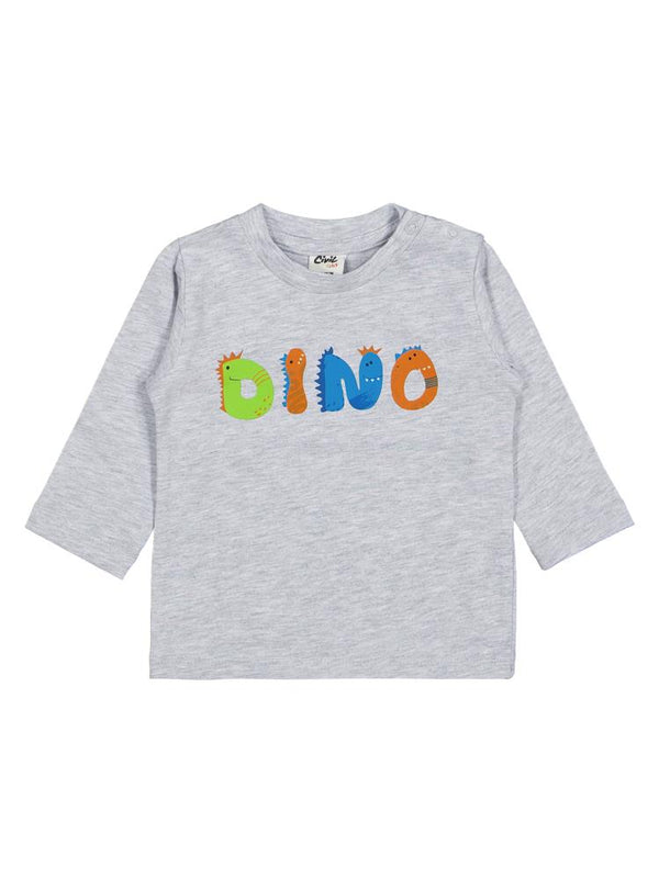 Civil Baby Dıno Baskılı 3'lü Set 6-18 Ay Sweatshirt