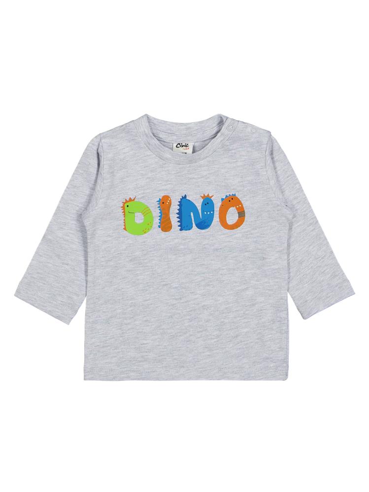 Civil Baby Dıno Baskılı 3'lü Set 6-18 Ay Sweatshirt
