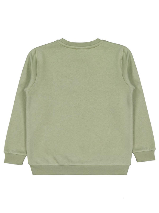 Civil Boys Backsıde Baskılı 6-9 Yaş Sweatshirt - Haki