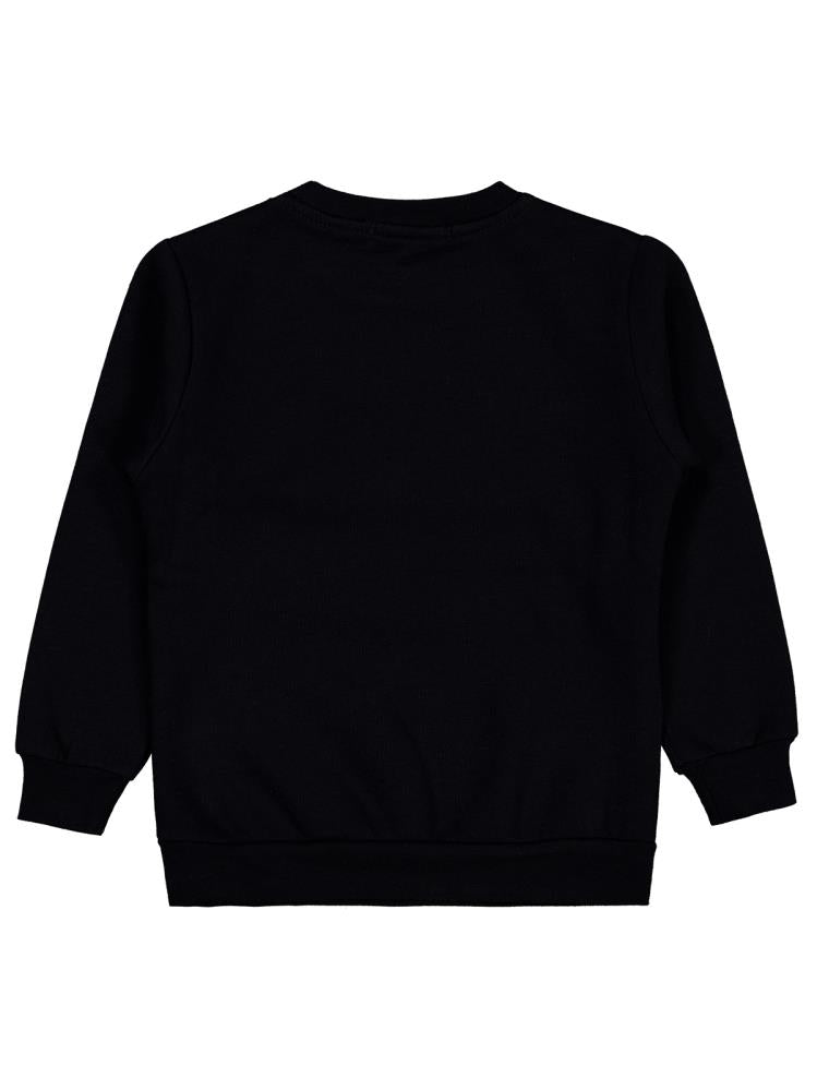 Civil Boys Cou Race Baskılı 2-5 Yaş Sweatshirt - Siyah