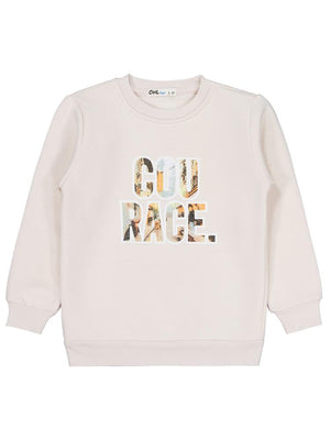 Civil Boys Cou Race Baskılı 2-5 Yaş Sweatshirt - Gri