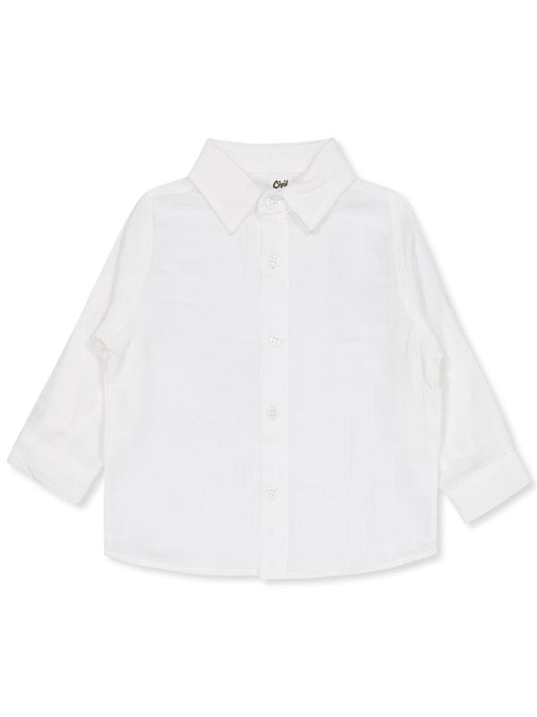 Civil Baby Gömlekli Kot Pantolonlu 6-18 Ay Takım - Beyaz