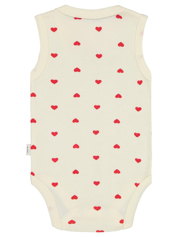 Civil Baby Kalp Baskılı 1-36 Ay Çıtçıtlı Badi - Sarı