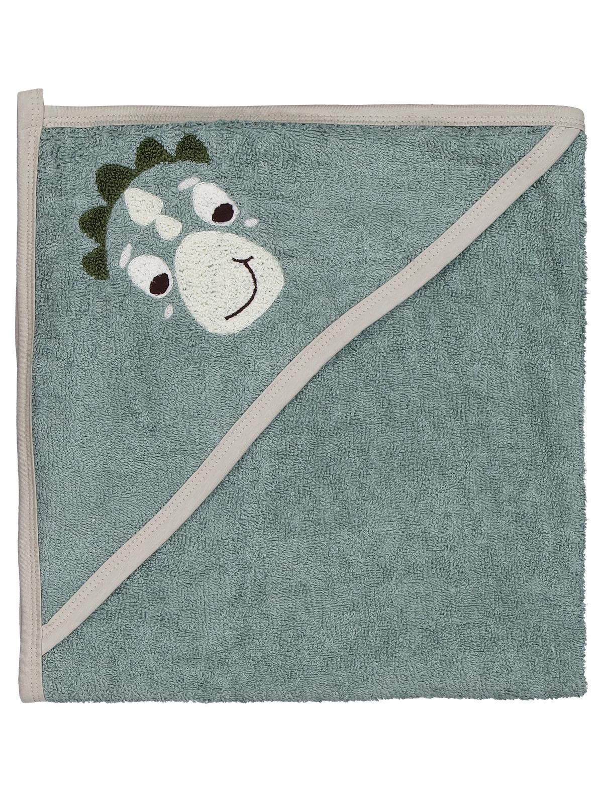 Civil Baby Dinazor Nakışlı Havlu - Haki