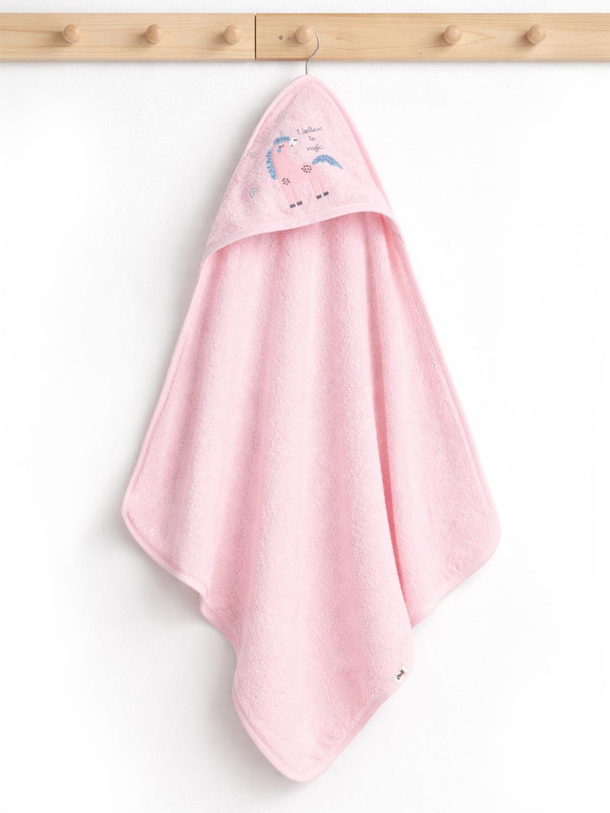 Civil Baby Unicorn Nakışlı Havlu - Pembe