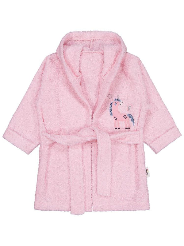 Civil Baby Unicorn Nakışlı 0-24 Ay Bornoz - Pembe