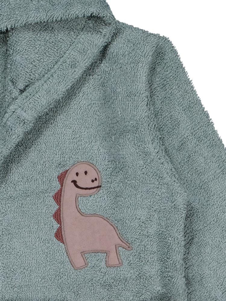 Civil Baby Dinazor Nakışlı 0-24 Ay Bornoz - Haki