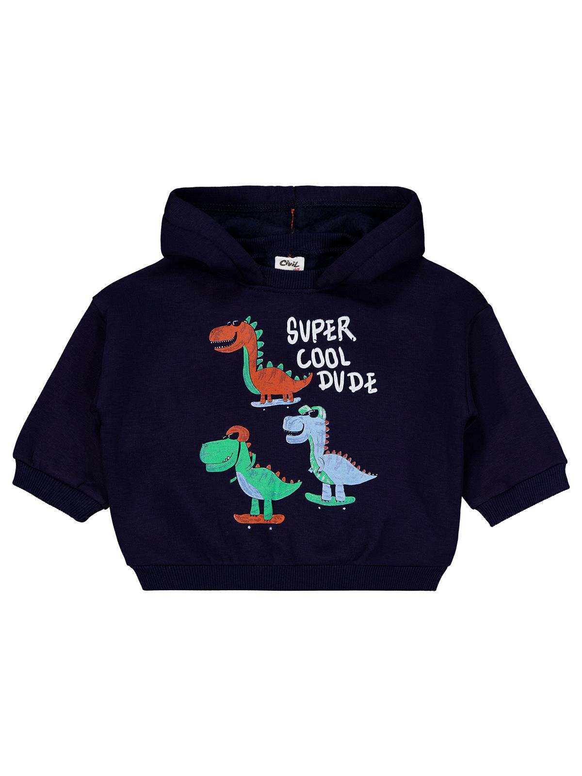 Civil Baby Dinozor Baskılı 6-18 Ay Takım - Lacivert