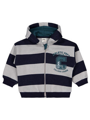 Civil Baby Çizgili 6-18 Ay Hırka - Lacivert