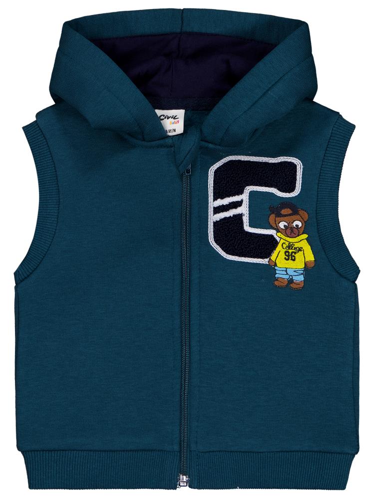 Civil Baby C Nakışlı 6-18 Ay Yelek - Yeşil