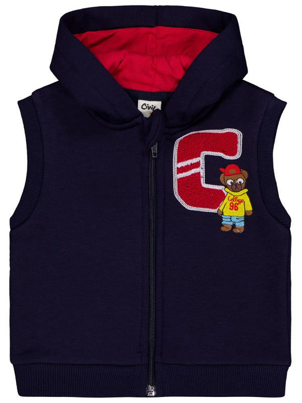 Civil Baby C Nakışlı 6-18 Ay Yelek - Lacivert