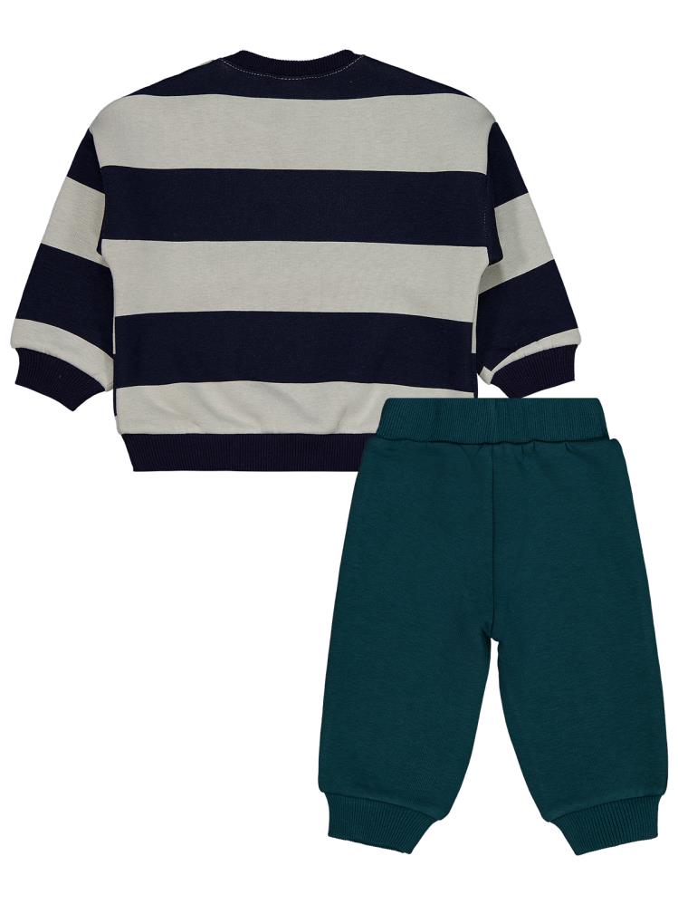 Civil Baby Çizgili 6-18 Ay Takım - Lacivert