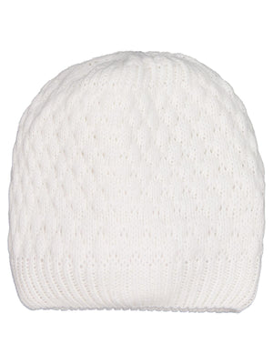 Civil Baby Çift Ponponlu Bebek Uni Basic Bere - Ekru