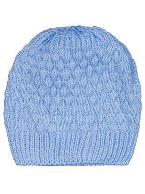 Civil Baby Çift Ponponlu Bebek Uni Basic Bere - Mavi