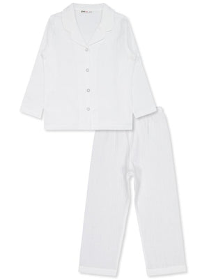 Civil Girls Düz 6-9 Yaş Pijama Takımı - Ekru