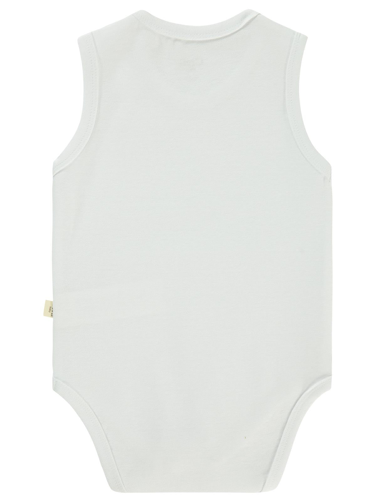 Civil Baby Organik 5 li Sıfır Kol 3-9 Ay Çıtçıtlı Badi - Ekru