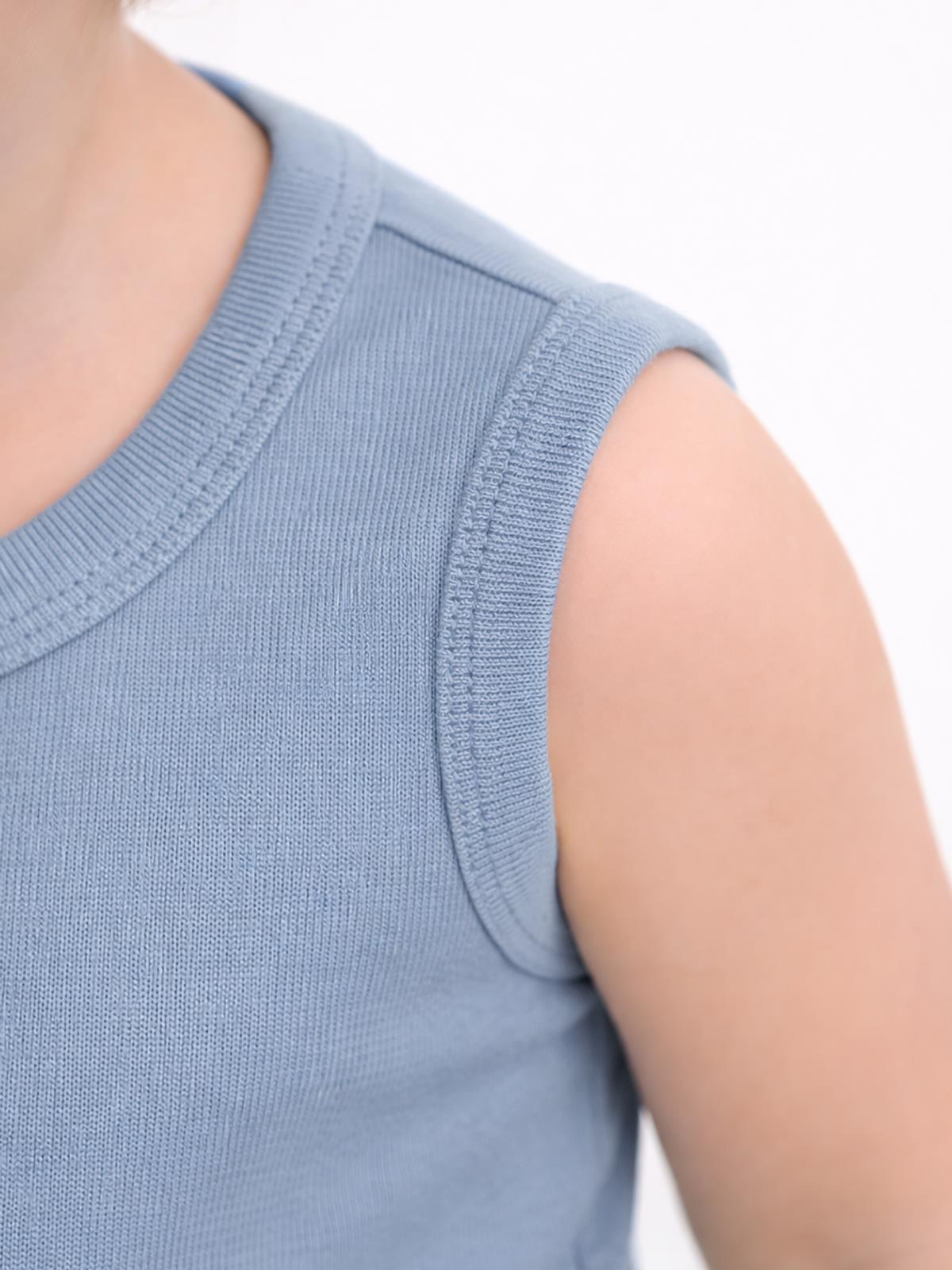 Civil Baby Organik 5 li Sıfır Kol 3-9 Ay Çıtçıtlı Badi - Mavi