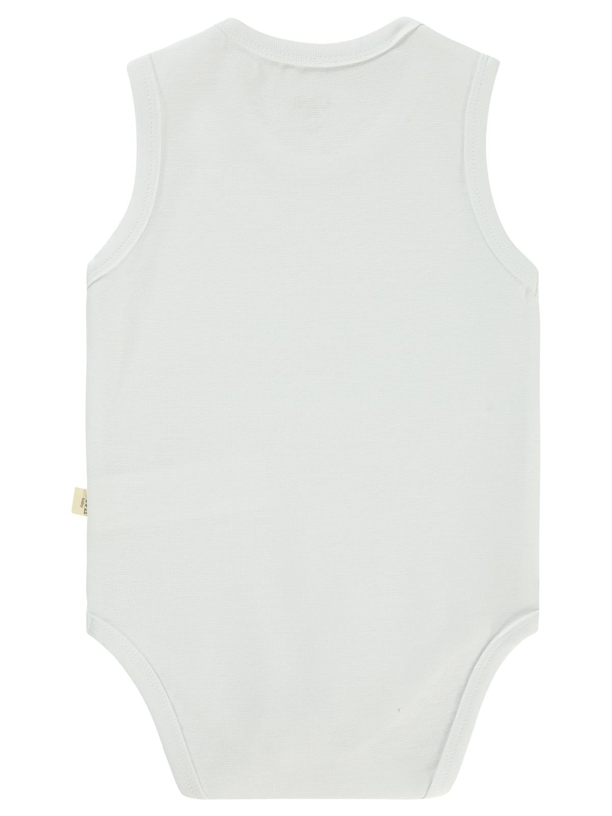 Civil Baby 5 li Organik Sıfır Kol 0-36 Ay Çıtçıtlı Badi - Bej