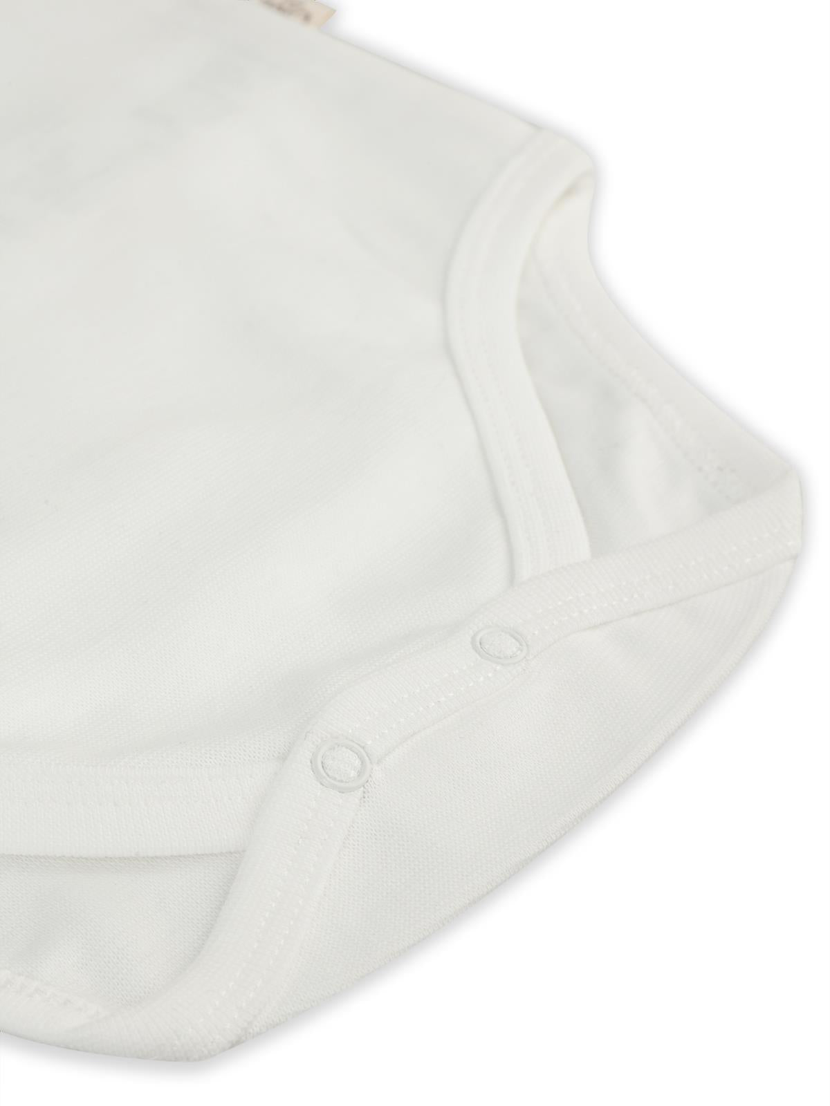 Civil Baby 5 li Organik Sıfır Kol 0-36 Ay Çıtçıtlı Badi - Bej