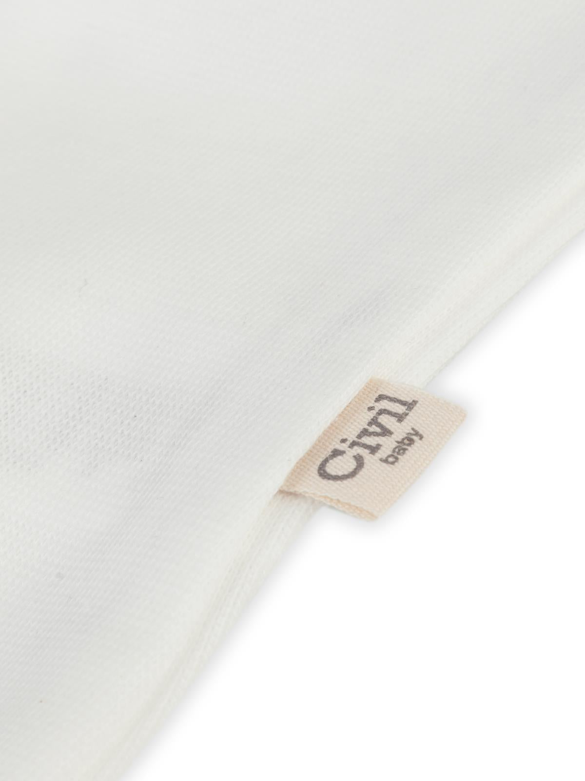 Civil Baby 5 li Organik Sıfır Kol 0-36 Ay Çıtçıtlı Badi - Bej