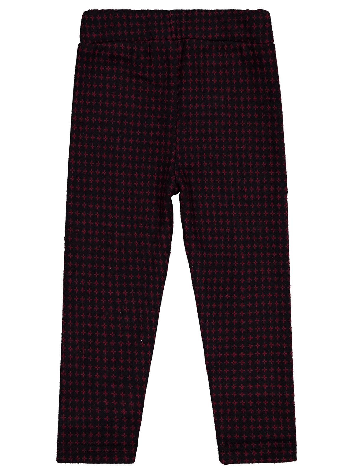 Civil Girls Yıldız Desen 2-5 Yaş Tayt - Bordo